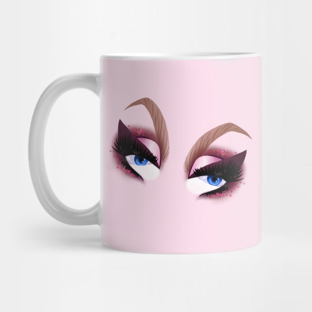 Trixie Mattel's iconic eye makeup by Cute Stuff